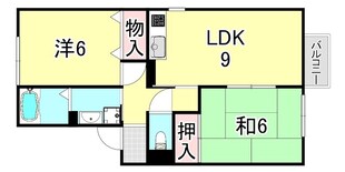 ヒルズ大谷IIの物件間取画像